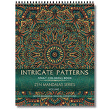 Intricate Patterns Adult Coloring Book - Zen Mandalas Series - Volume 1 NYBooksHub