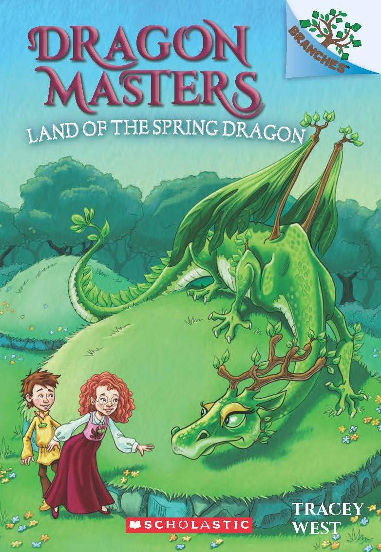 Front cover of the book 'Dragon Masters #14: The Land Of The Spring Dragon (A Branches Book)' by Tracey West.