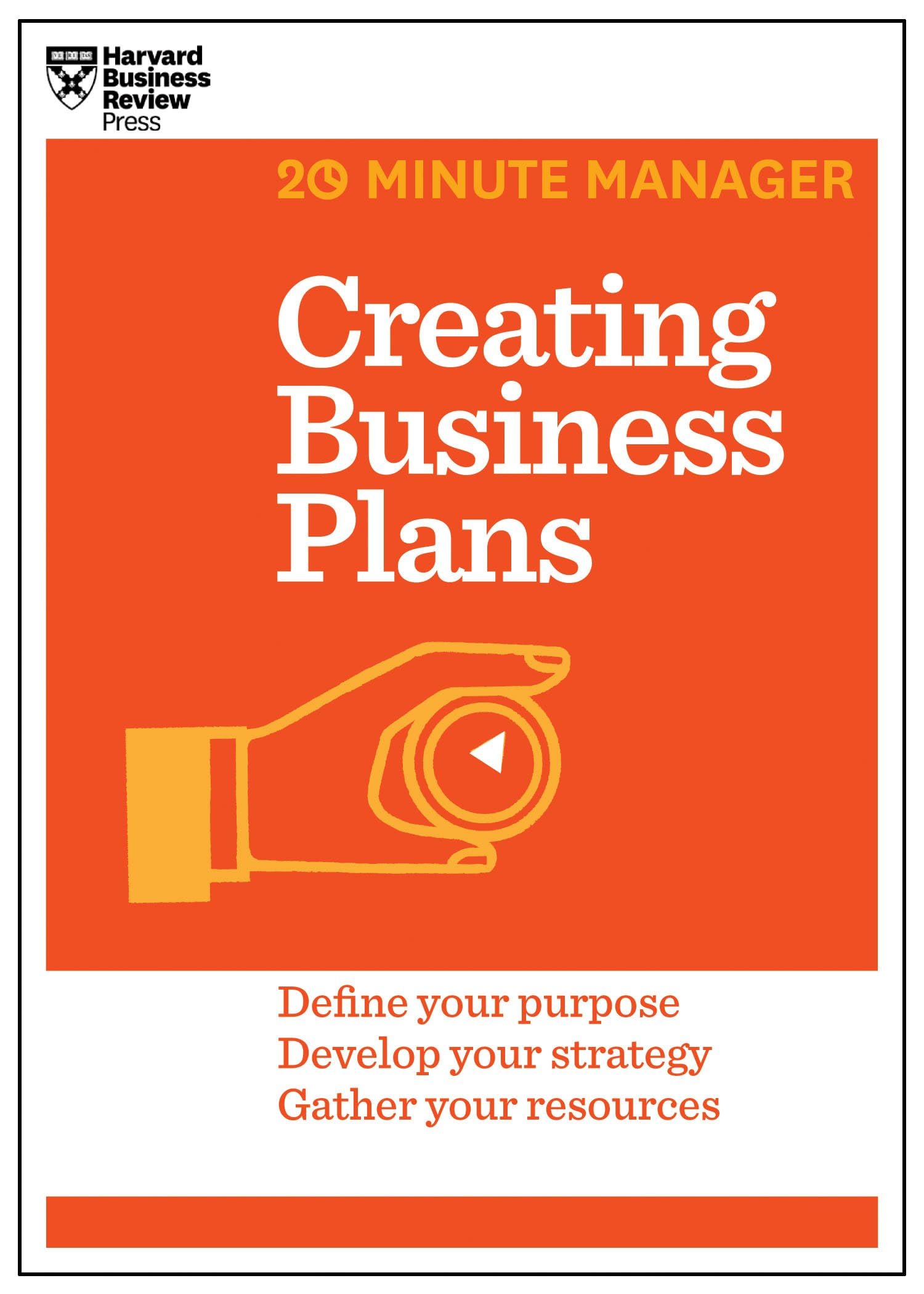 Front cover of the book 'Creating Business Plans (HBR 20-Minute Manager Series)' by Harvard Business Review.
