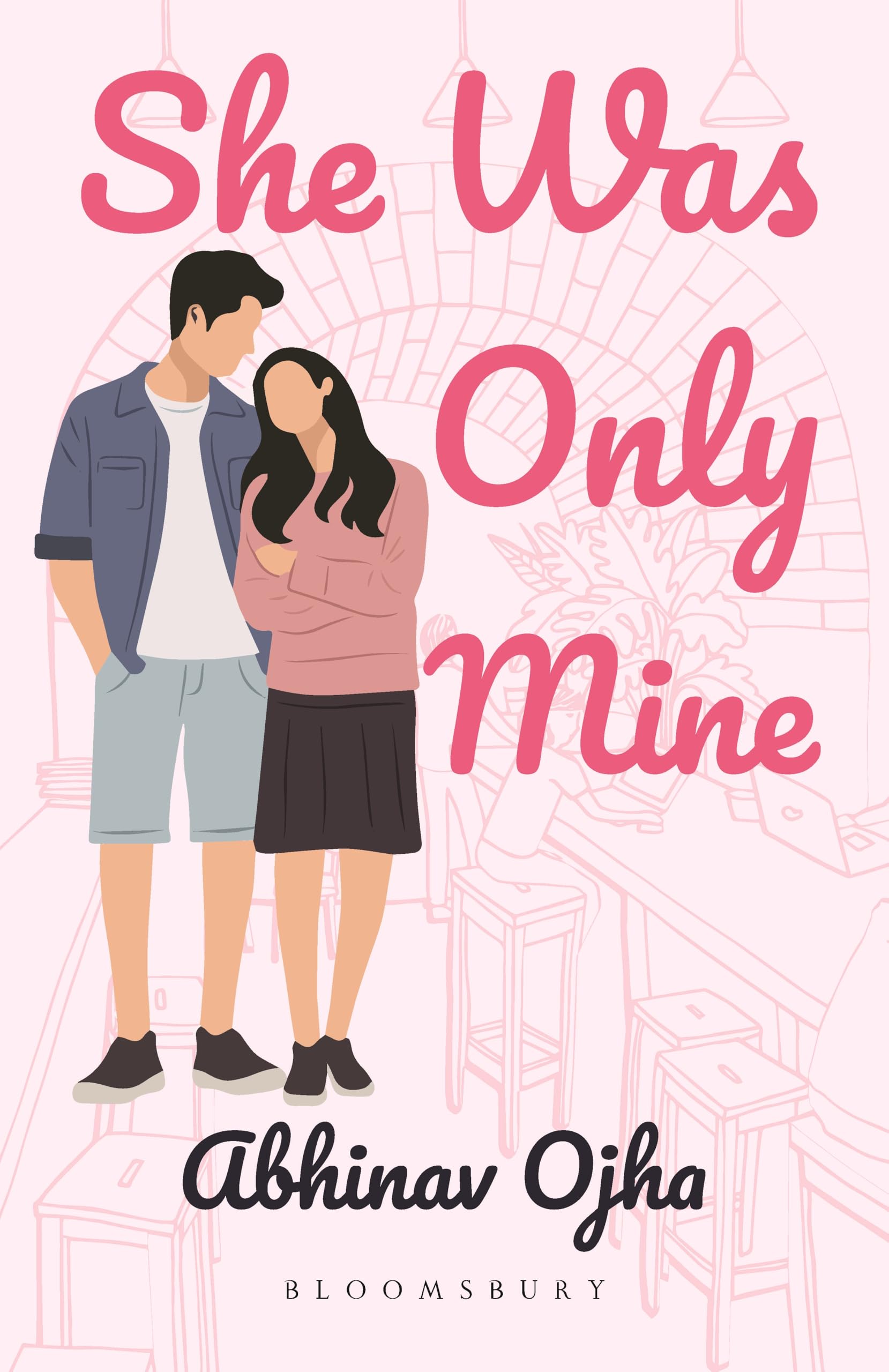 Front cover of the book 'She Was Only Mine:A True Love Story Adapted Into Fiction' by Abhinav Ojha.