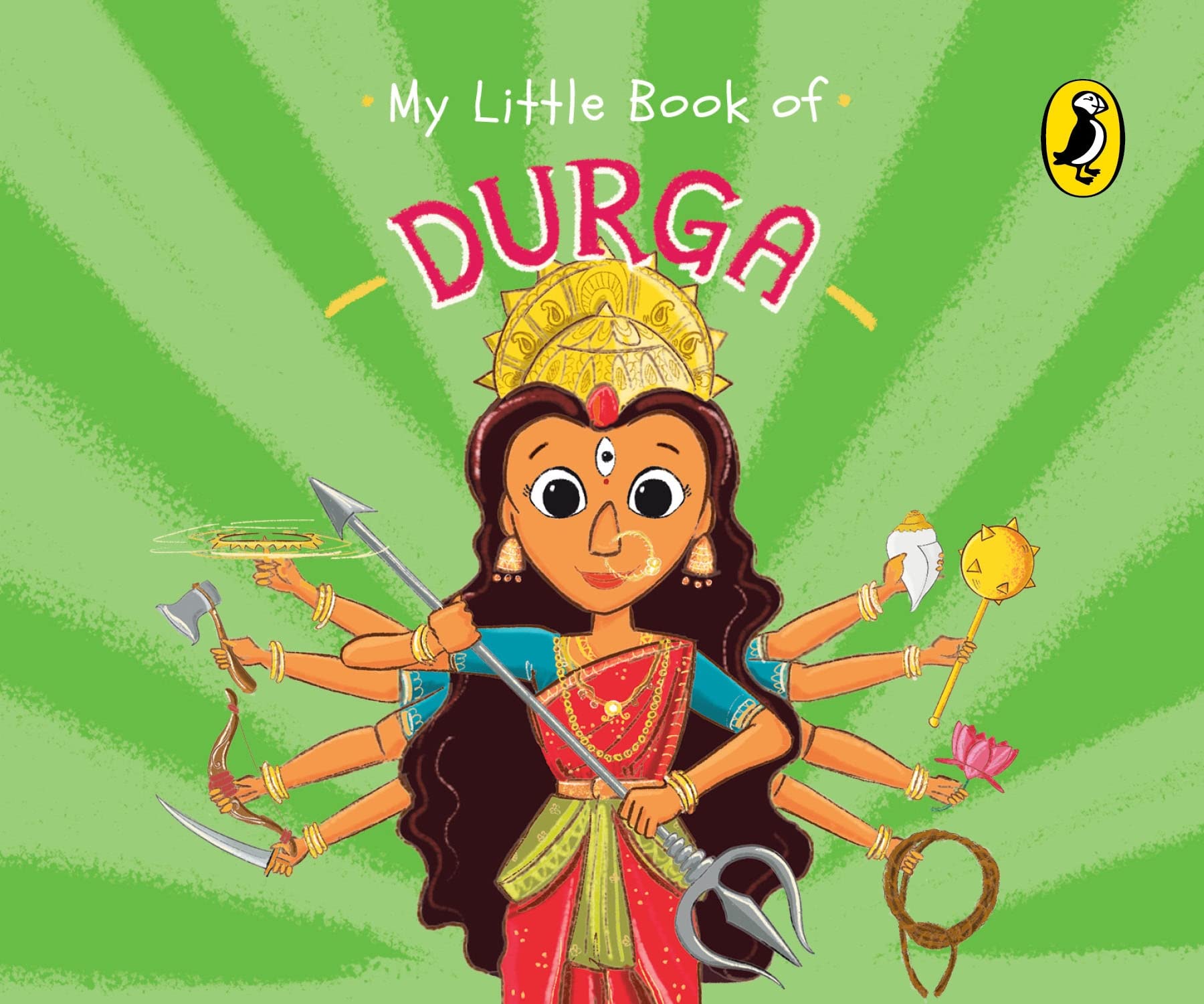 Front cover of the book 'My Little Book of Durga' by Ashwitha Jayakumar; Rachna Raghuram.