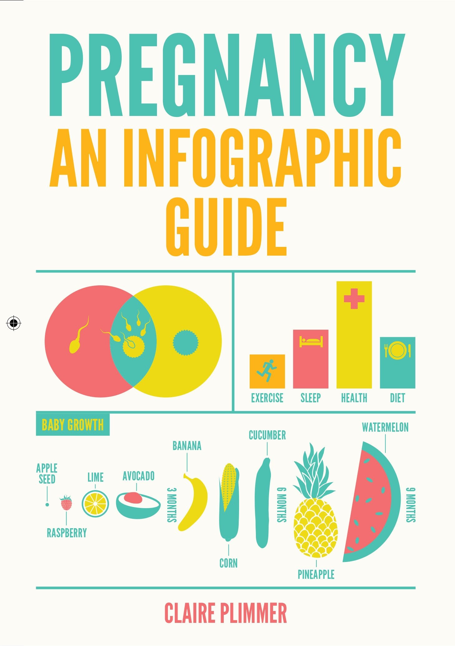Front cover of the book 'Pregnancy An Infographic Guide' by Claire Plimmer.