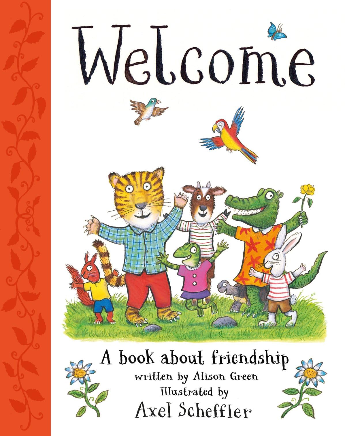 Front cover of the book 'Welcome: A Book About Friendship' by Alison Green.