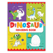 Front cover of the book 'Dinosaur Coloring Book: Fun Dinosaur Coloring Activity Book for Kids | Includes Number Coloring, Dot-to-Dot, Tracing & C' by Pengiun.