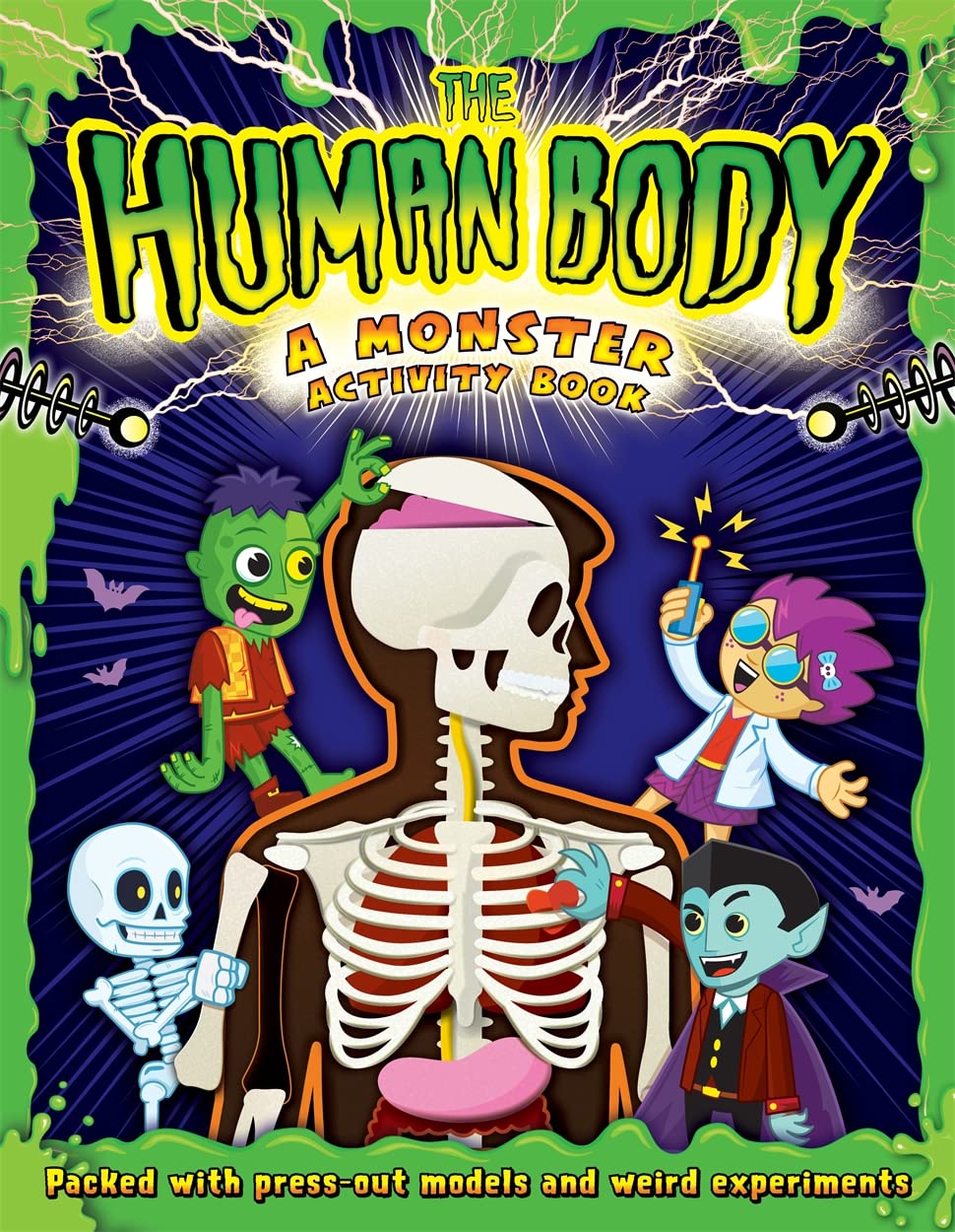 Front cover of the book 'The Human Body (Sticker and Activity Book)' by Parragon.
