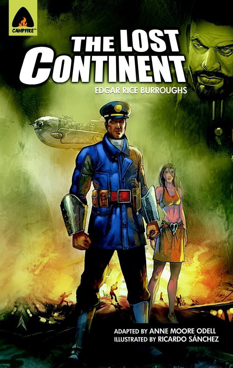 Front cover of the book 'The Lost Continent: The Graphic Novel (Campfire Graphic Novels)' by Edgar Rice Burroughs.