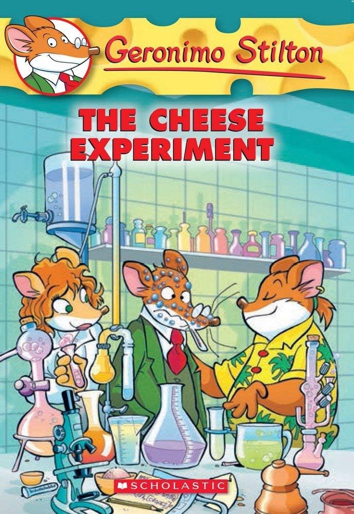 Front cover of the book 'Geronimo Stilton #63: The Cheese Experiment Stilton, Geronimo' by Geronimo Stilton.