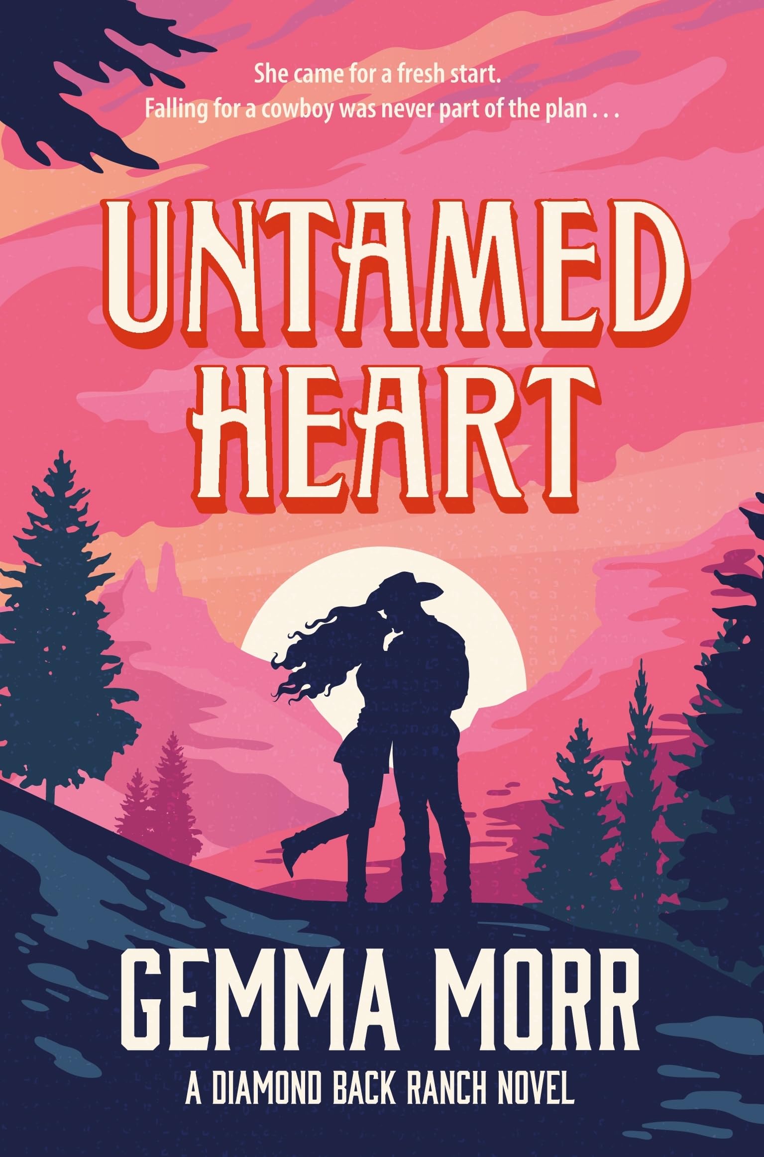 Front cover of the book 'Untamed Heart (Diamond Back Ranch, 1)' by Gemma Morr.
