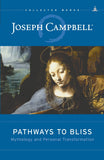 Front cover of the book 'Yogi Impressions Pathways to Bliss: Mythology and Personal Transformation' by Joseph Campbell.