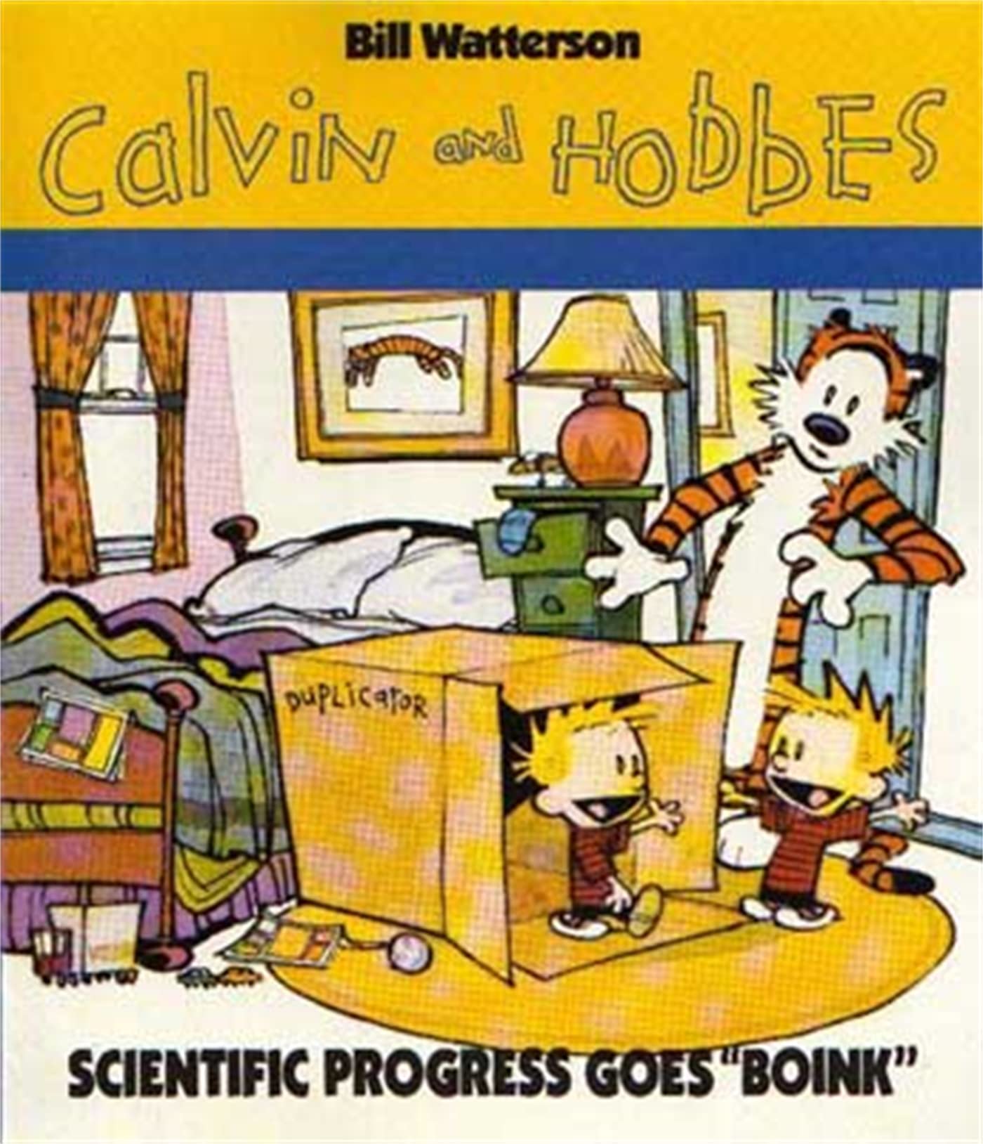Front cover of the book 'Scientific Progress Goes 'Boink : A Calvin and Hobbes Collection' by Na.