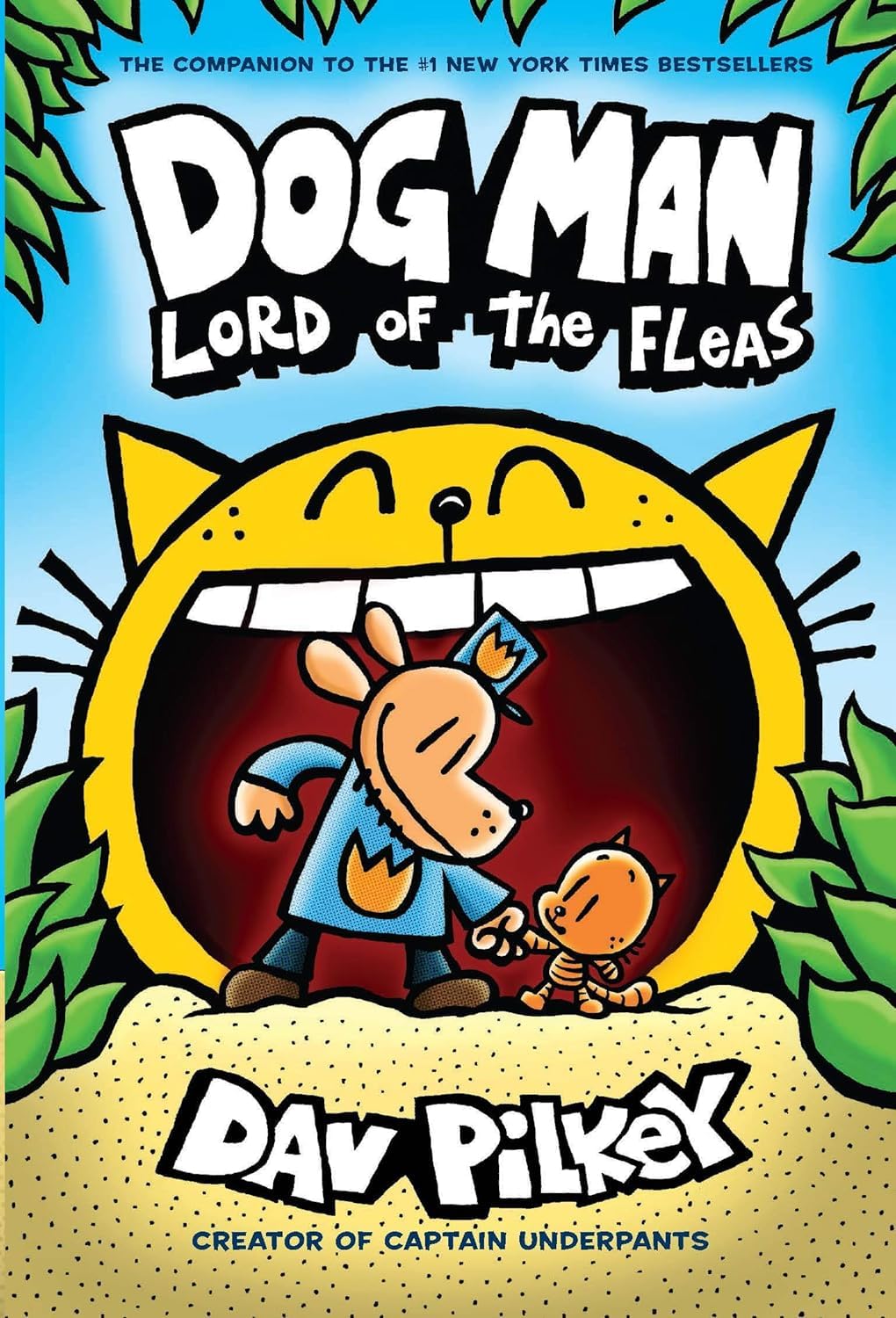 Front cover of the book 'Dog Man #5: Dog Man: Lord of the Fleas: From the Creator of Captain Underpants' by Pilkey Dav.