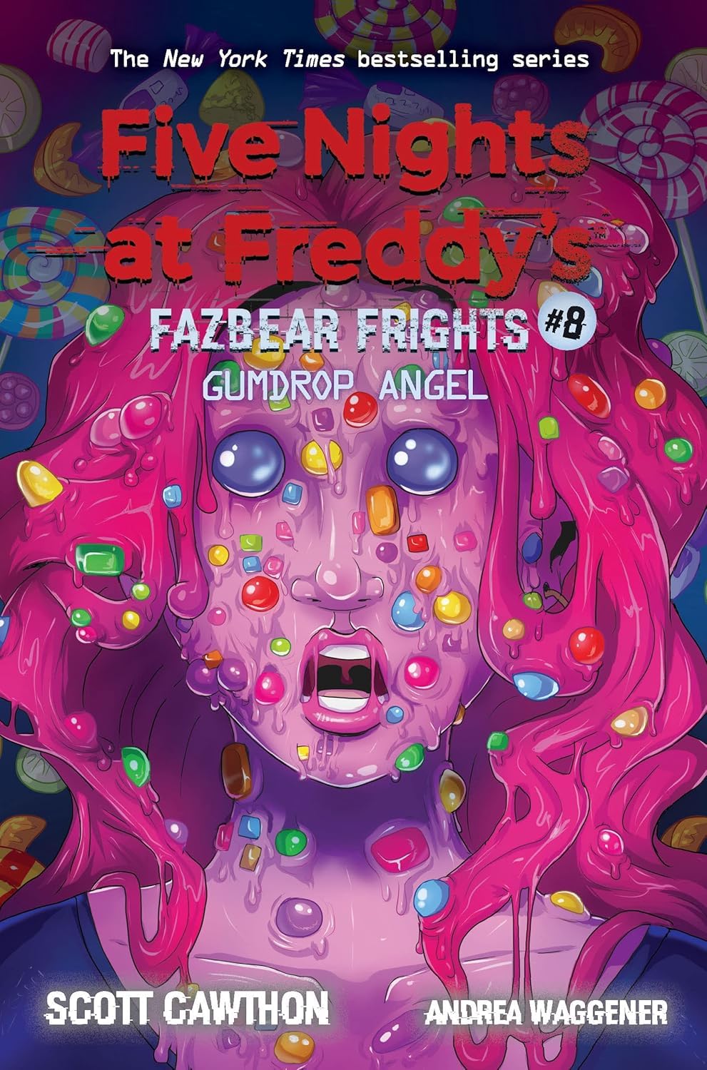 Front cover of the book 'Five Nights at Freddys: Fazbear Frights #8 - Gumdrop Angel' by Scott Cawthon.