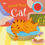 Front cover of the book 'cat: Om sound book' by Om Books Team.