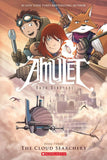 Front cover of the book 'Amulet Book #3: The Cloud Searchers' by Kazu Kibuishi.