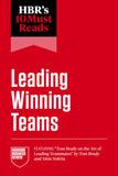 Front cover of the book 'HBR's 10 Must Reads on Leading Winning Teams (featuring "Tom Brady on the Art of Leading Teammates" by Tom Brady and Nit' by Harvard Business Review.