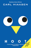Front cover of the book 'Hoot' by Carl Hiaasen.