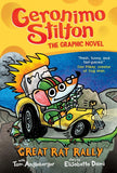 Front cover of the book 'Geronimo Stilton Graphic Novel #3: The Great Rat Rally' by Geronimo Stilton.