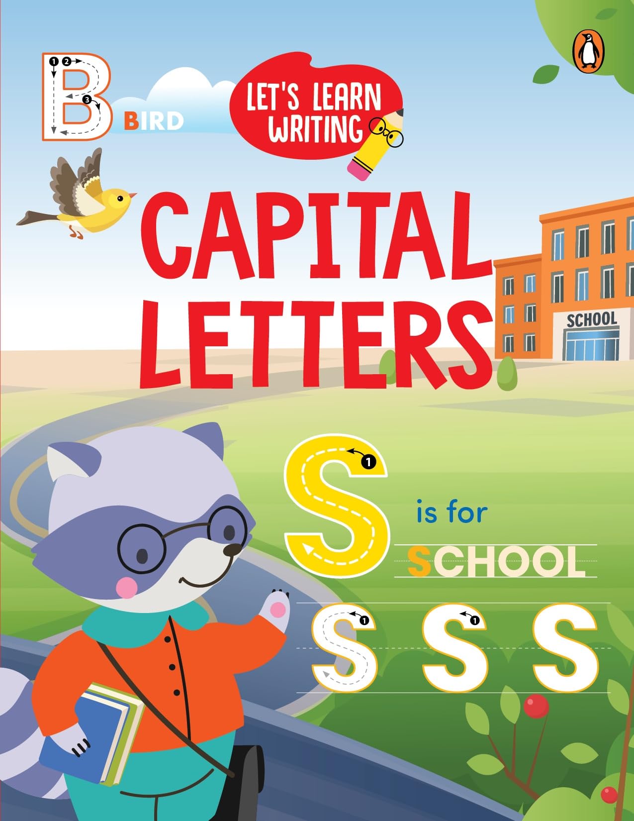 Front cover of the book 'Let's Learn Writing: A to Z Capital Letters: First Trace and Write Practice Workbook | Engaging Workbook to Develop Writ' by Penguin.