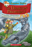 Front cover of the book 'The Dragon Prophecy (Geronimo Stilton and the Kingdom of Fantasy #4): The Fourth Journey in the Kingdom of Fantasy (4)' by Stilton Geronimo.