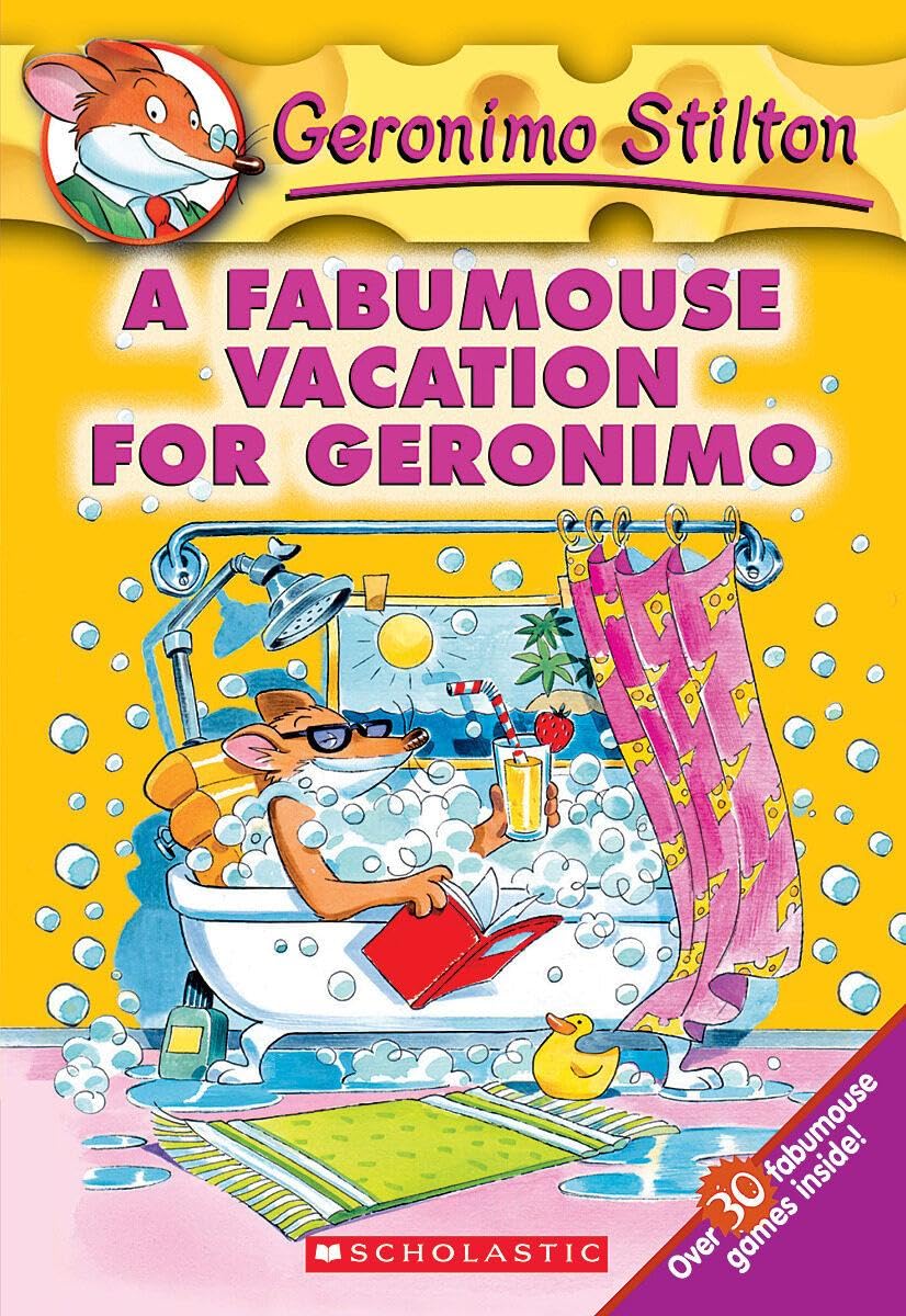 Front cover of the book 'A Fubumouse Vacation For Geronimo' by Stilton Geronimo.