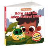 Front cover of the book 'Rory and his Alien Friend Bobo (Life Skills Series): First Kindness Story | An Illustrated Storybook for Children, Teach' by Penguin.