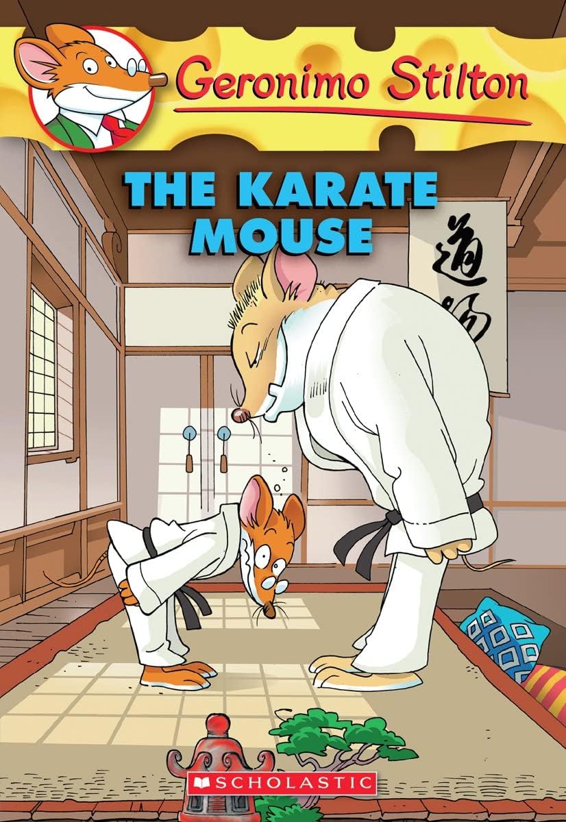 Front cover of the book 'The Karate Mouse (Geronimo Stilton, No. 40)' by Stilton Geronimo.