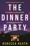 Front cover of the book 'The Dinner Party' by Rebecca Heath.