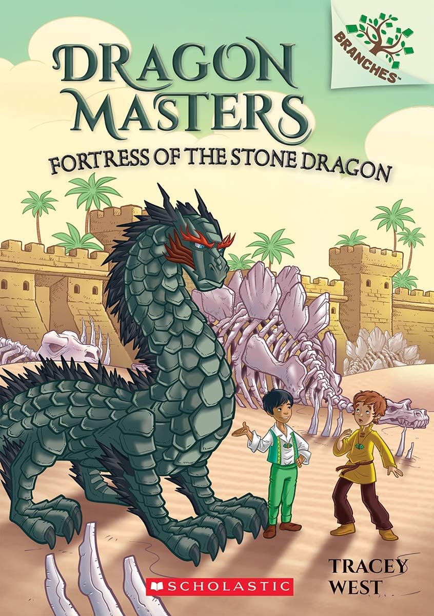 Front cover of the book 'Dragon Masters #17: Fortress of the Stone Dragon(A Branches Book)' by Tracey West.