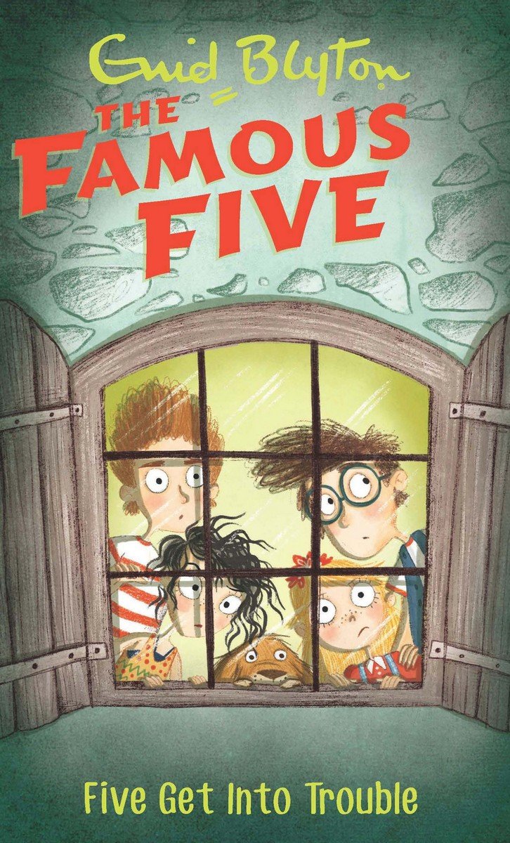 Front cover of the book 'Five Get into Trouble: Famous Five 8' by Blyton, Enid.