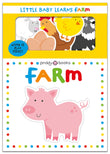 Front cover of the book 'Little Baby Learns: Farm' by Roger Priddy.