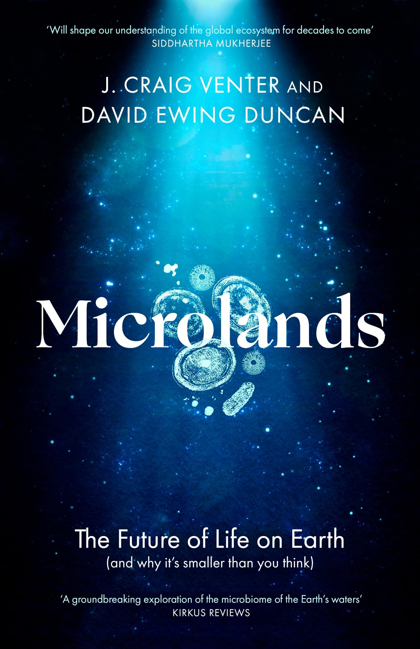 Front cover of the book 'Robinson Microlands The Future of Life on Earth (and Why Its Smaller Than You Think).' by J. Craig Venter and David Ewing Duncan.