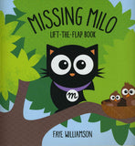 Front cover of the book 'Missing Milo' by Faye Williamson.