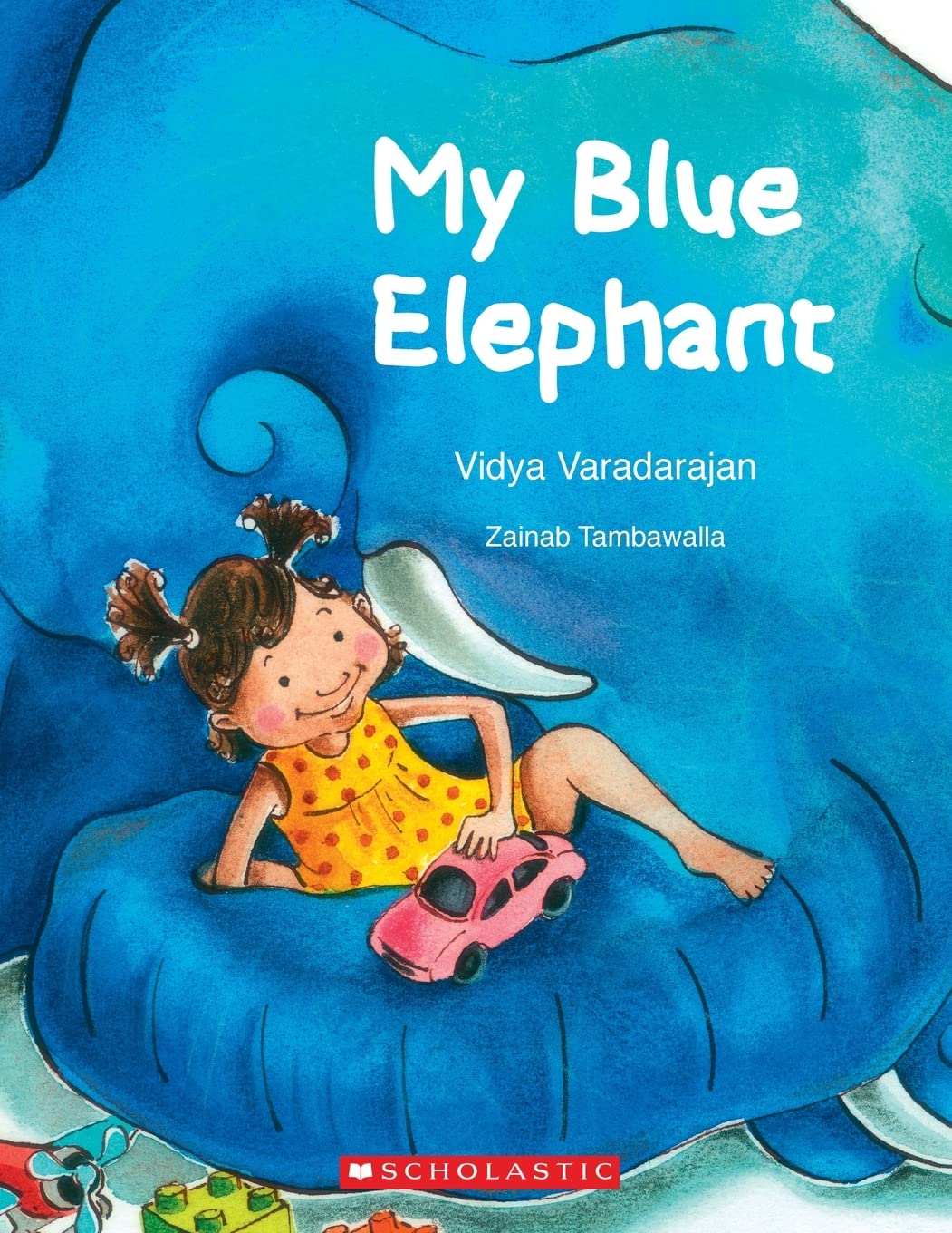 Front cover of the book 'My Blue Elephant' by Vidya Varadarajan.