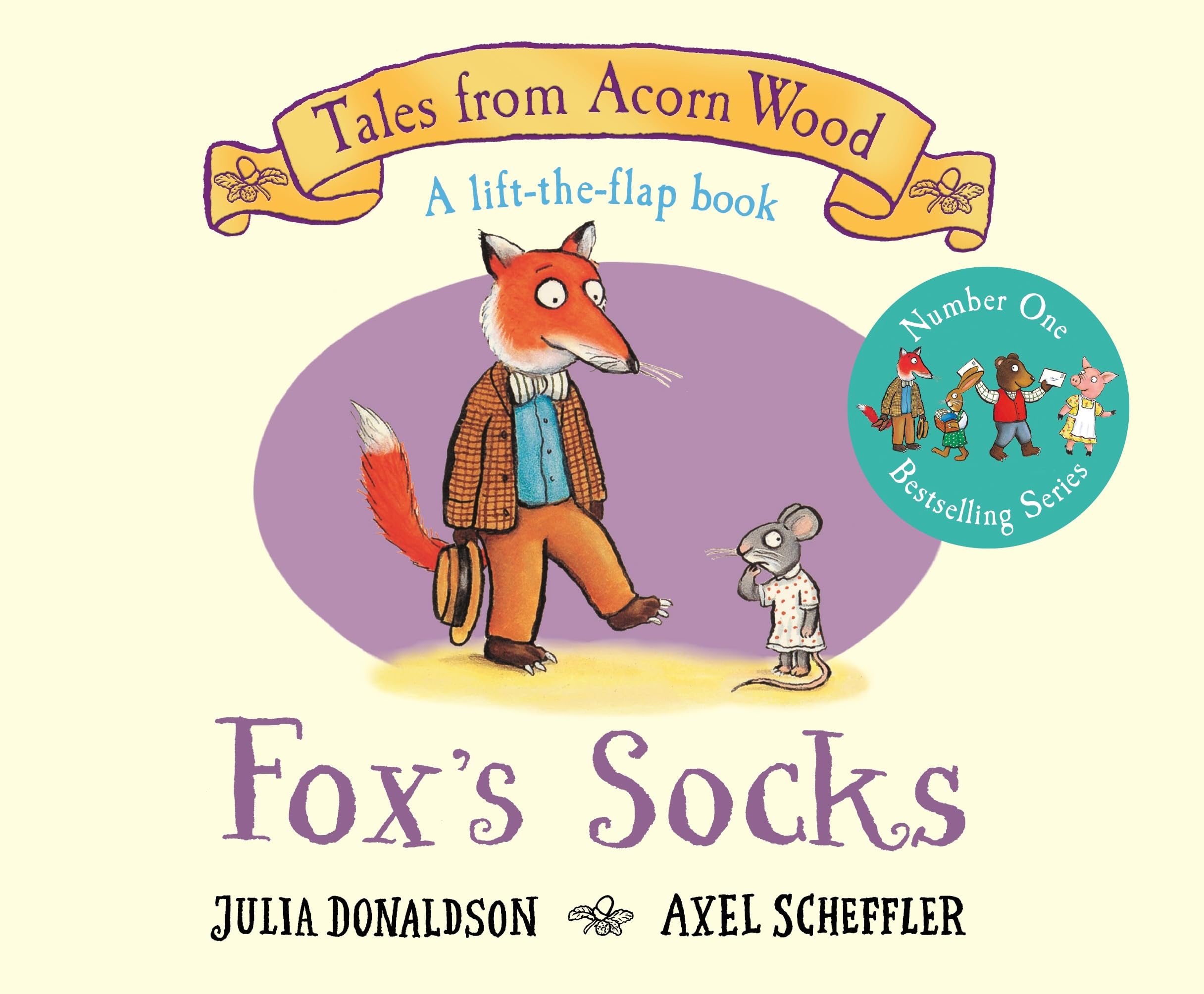 Front cover of the book 'Foxs Socks' by Julia Donaldson.