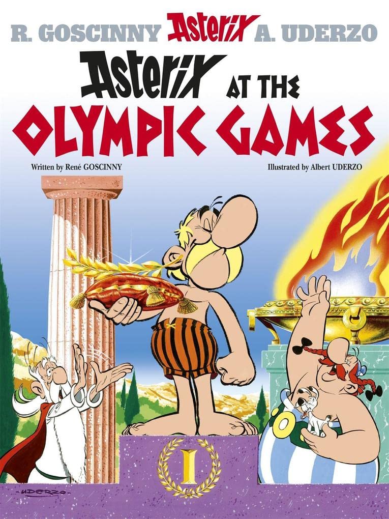 Front cover of the book 'ASTERIX AT THE OLYMPIC GAMES # 12' by Goscinny Rene.