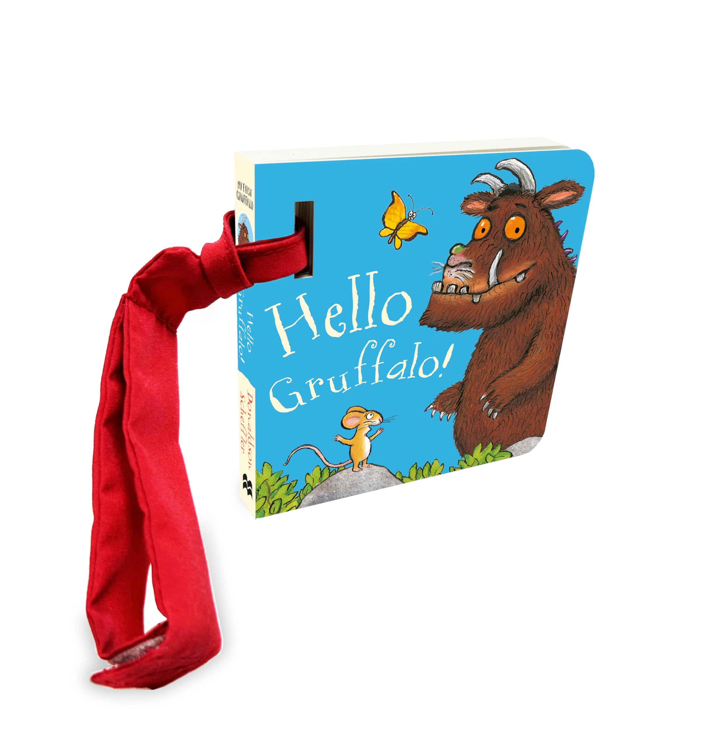 Front cover of the book 'My First Gruffalo: Hello Gruffalo! Buggy Book' by Julia Donaldson, Axel Scheffler.