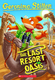 Front cover of the book 'Geronimo Stilton #77: The Last Resort Oasis' by Geronimo Stilton.