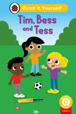 Front cover of the book 'Tim, Bess and Tess (Phonics Step 4): Read It Yourself - Level 0 Beginner Reader (Ladybird)' by Ladybird.