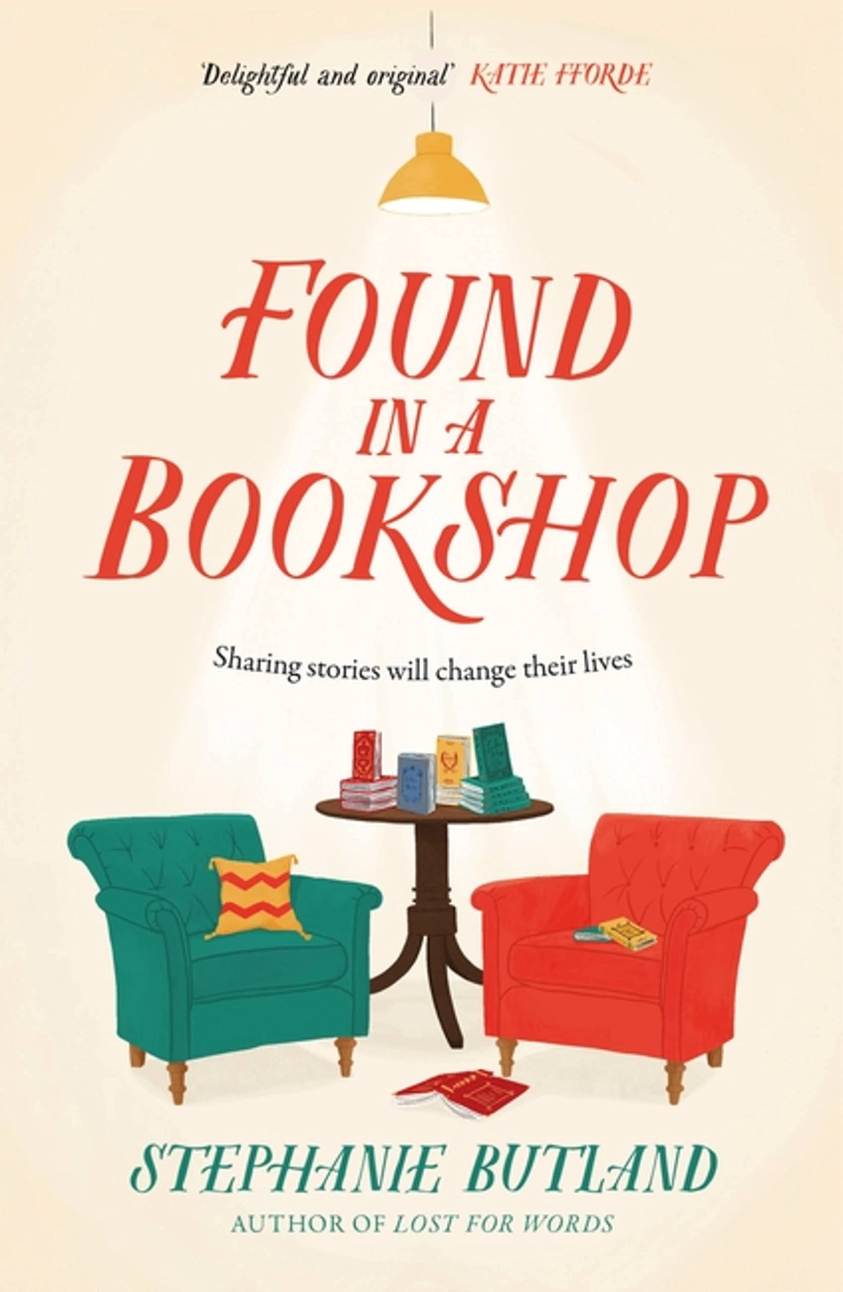 Front cover of the book 'Found in a Bookshop' by Stephanie Butland.