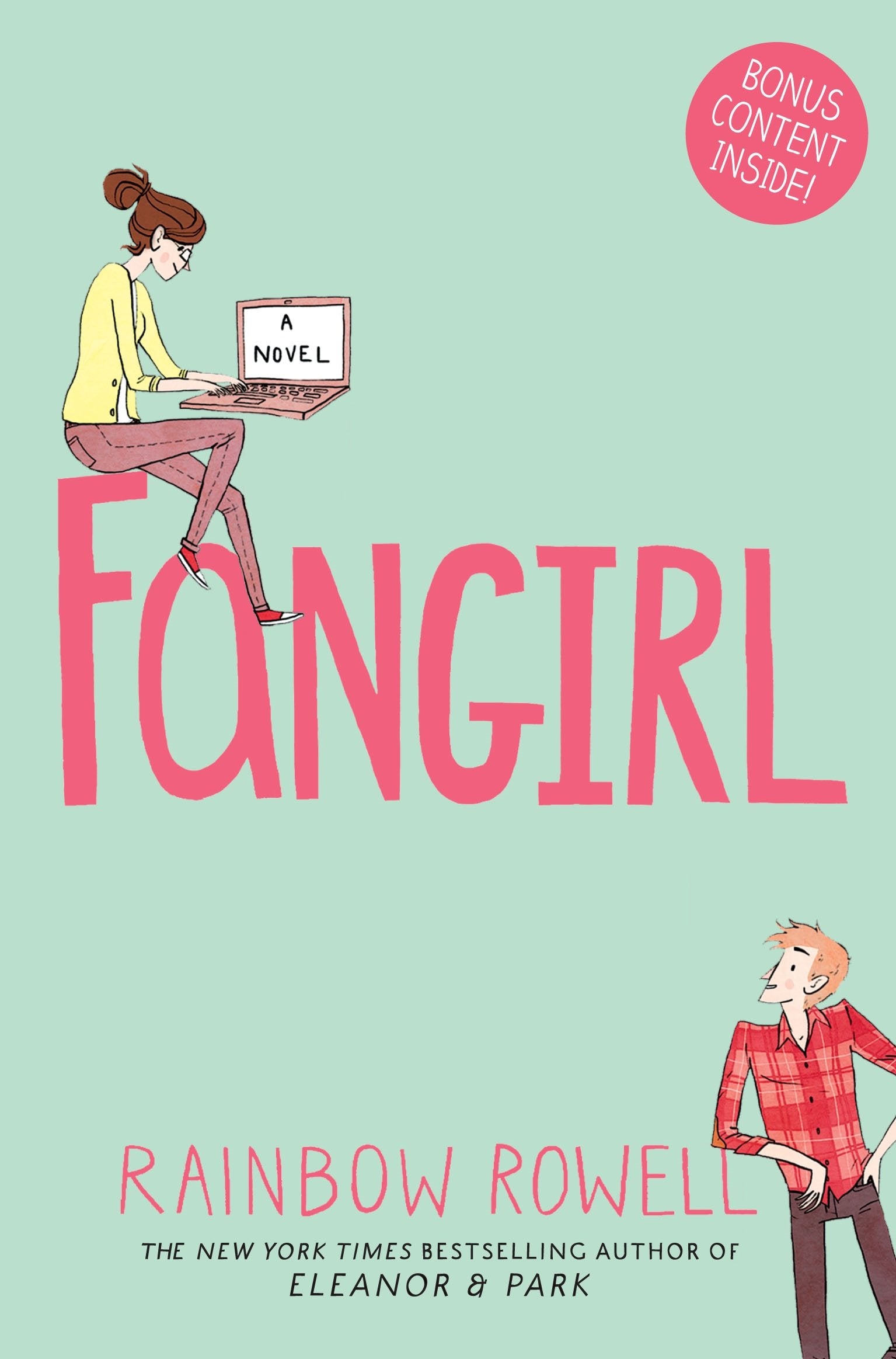 Front cover of the book 'Fangirl' by Rainbow Rowell.