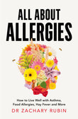 Front cover of the book 'All About Allergies' by Dr Zachary Rubin.