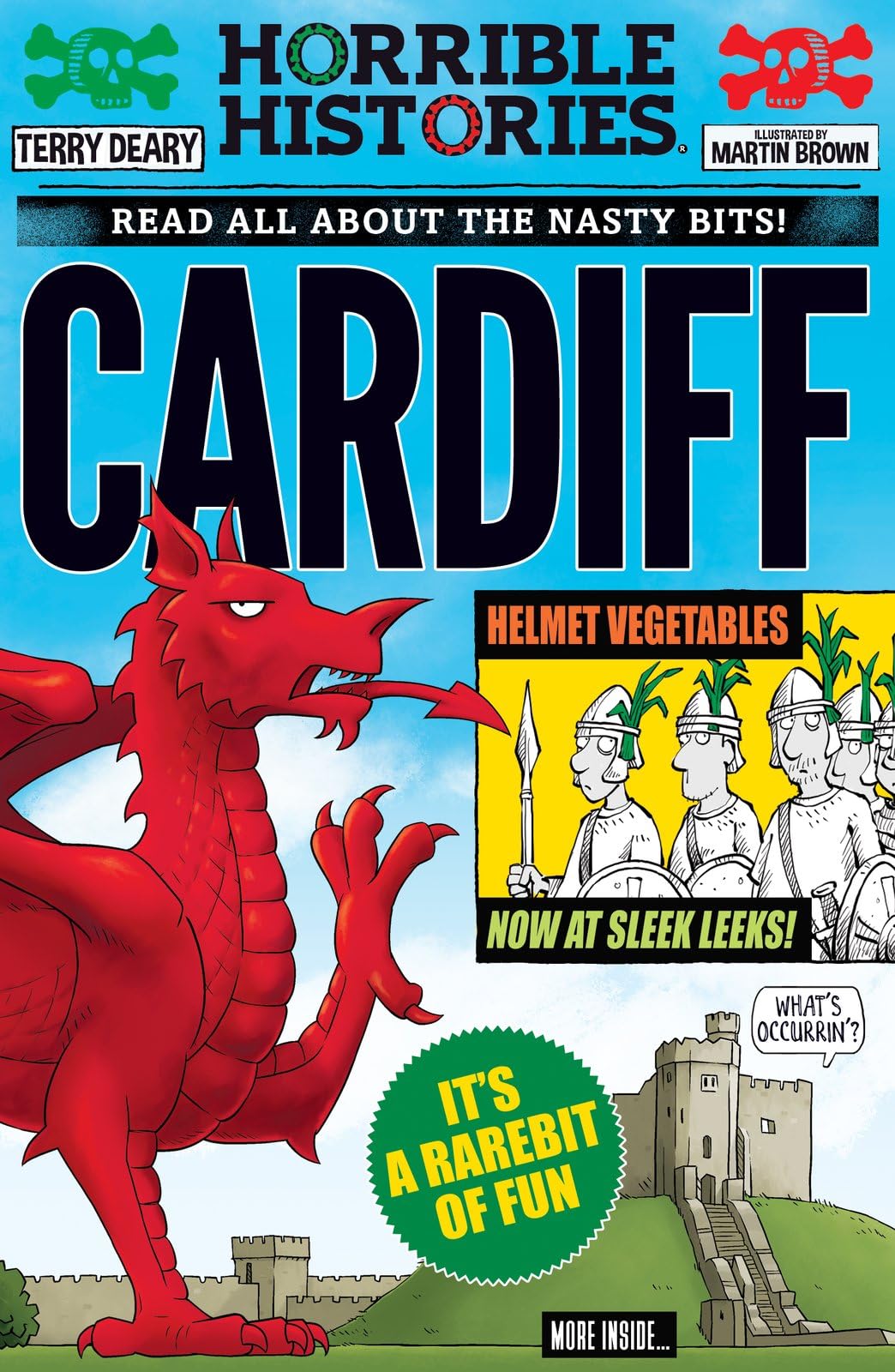 Front cover of the book 'Cardiff (Horrible Histories) (newspaper edition)' by Terry Deary.