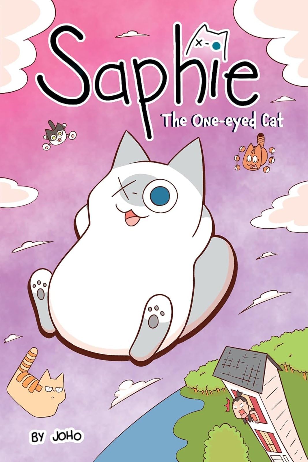 Front cover of the book 'Saphie the One-Eyed Cat Volume 1' by Joho.