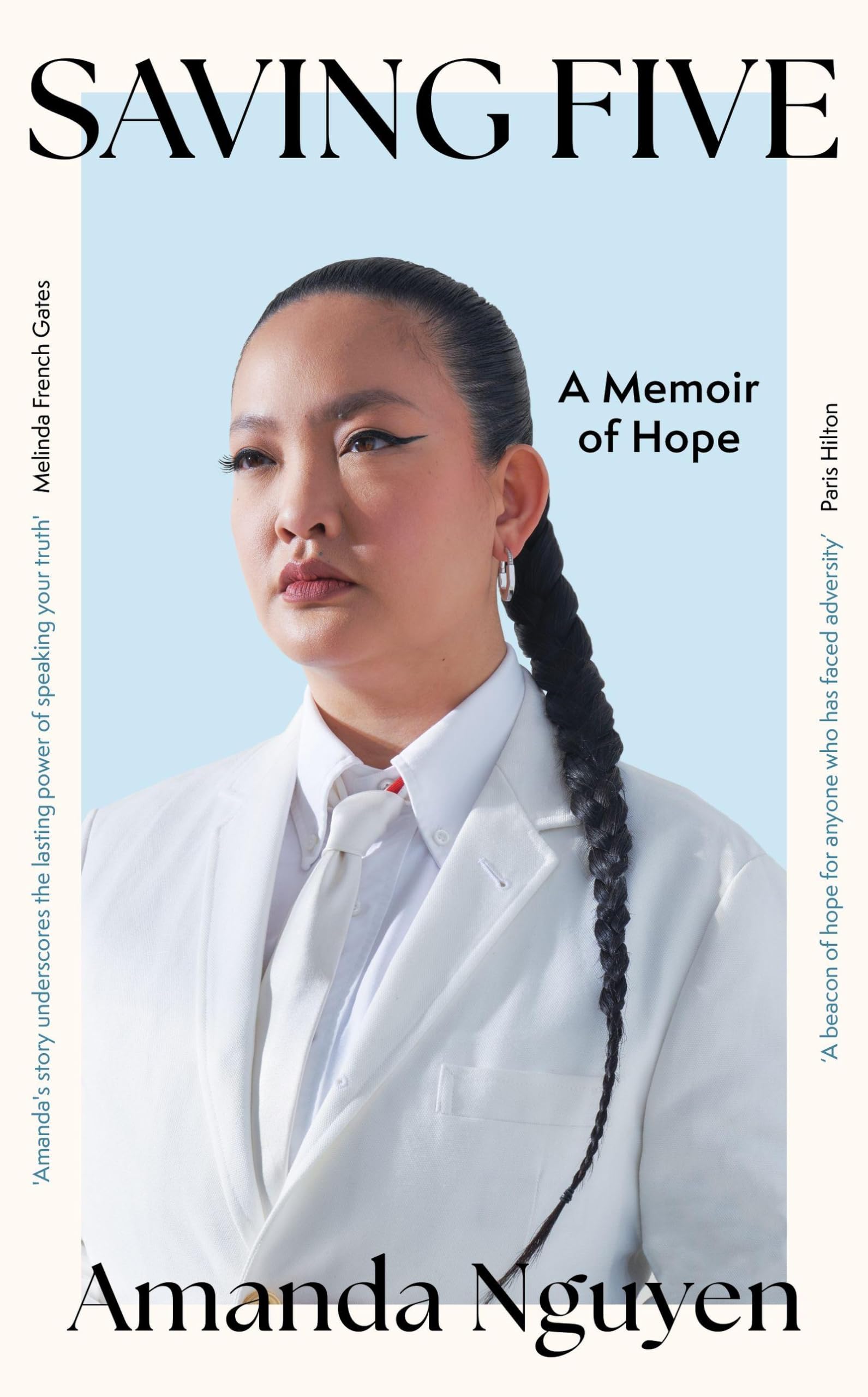 Front cover of the book 'Headline Press Saving Five.' by Amanda Nguyen.