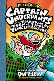 Front cover of the book 'CAPTAIN UNDERPANTS # 09 : CAPTAIN UNDERPANTS AND THE TERRIFYING' by Dav Pilkey.