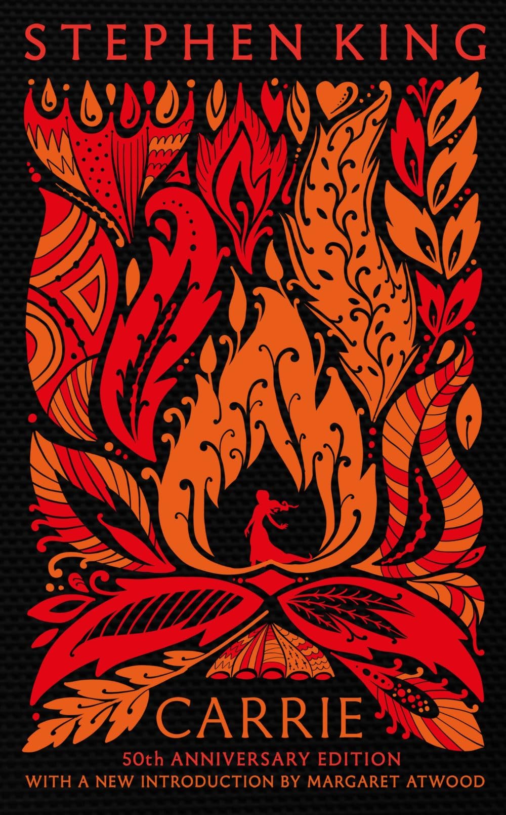 Front cover of the book 'Carrie: Fiftieth Anniversary CLASSIC EDITION with a new introduction by Margaret Atwood' by Stephen King.