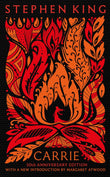Front cover of the book 'Carrie: Fiftieth Anniversary CLASSIC EDITION with a new introduction by Margaret Atwood' by Stephen King.