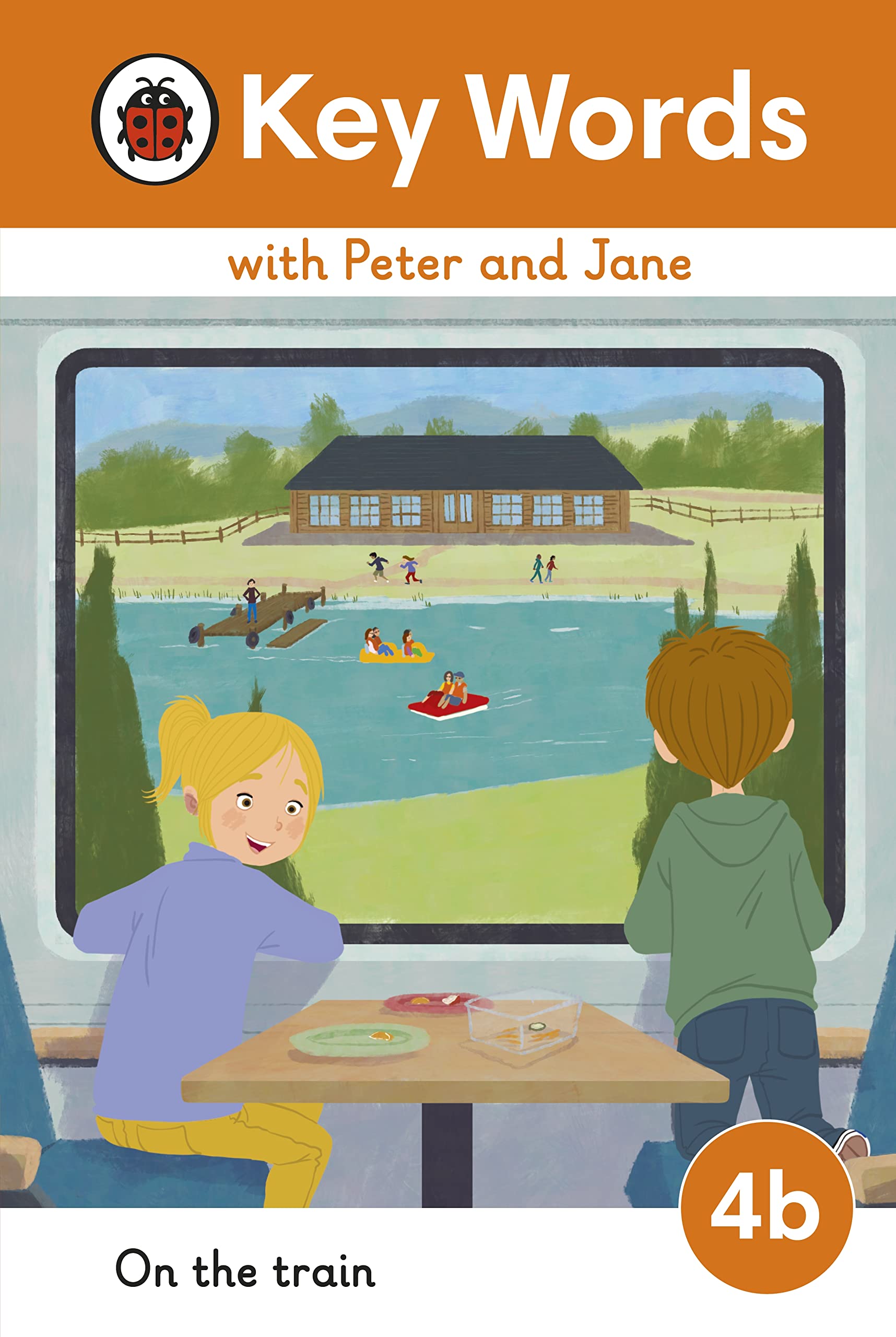 Front cover of the book 'Key Words With Peter and Jane Level 4b - on the Train (Ladybird Readers)' by Ladybird.