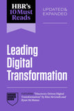 Front cover of the book 'Hbr's 10 Must Reads on Leading Digital Transformation, Updated and Expanded (Featuring Discovery-Driven Digital Transfor' by Review, Harvard Business.