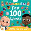 Front cover of the book 'Farshore CoComelon First 100 Words Lift-the-Flap Book.' by Cocomelon.
